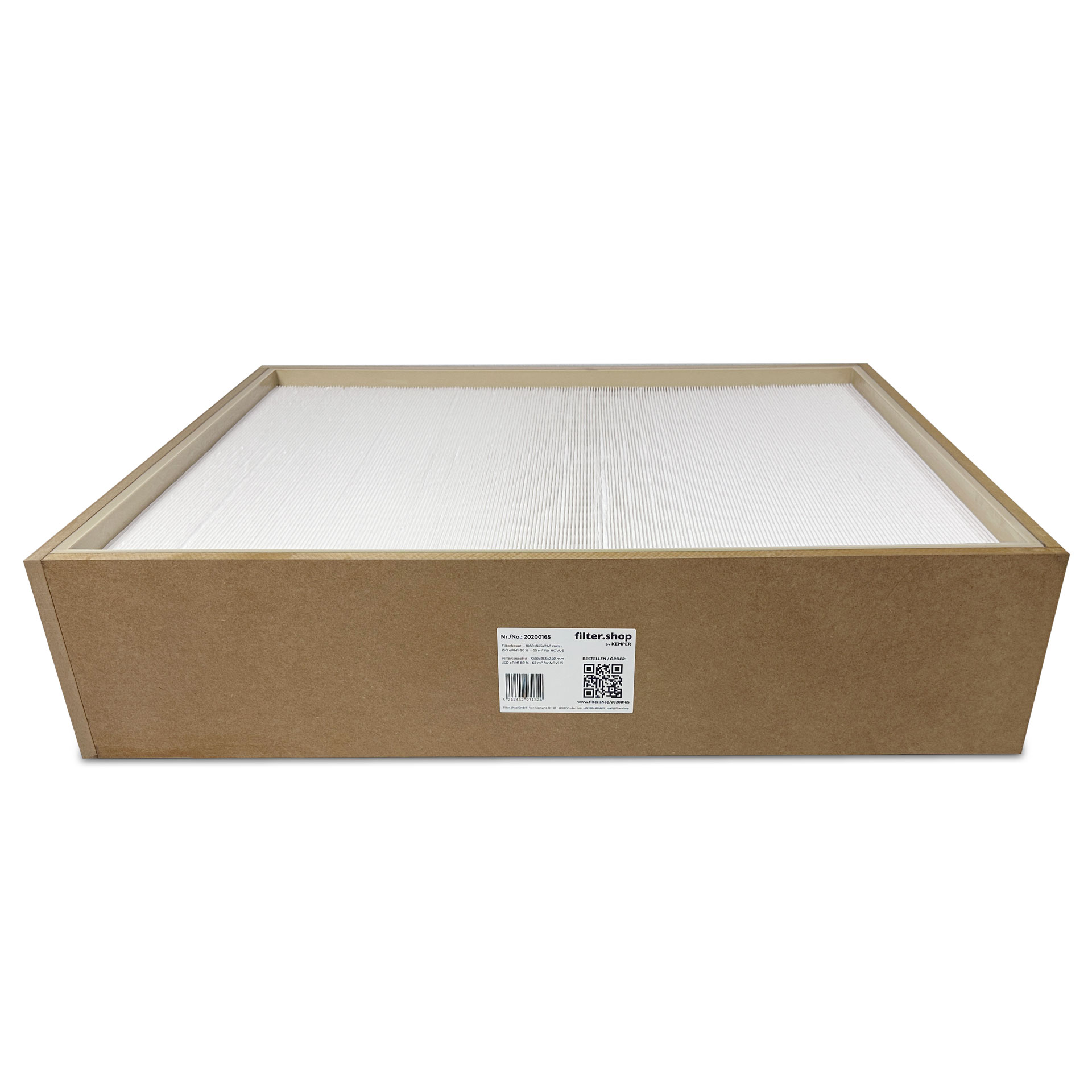 Filtre de sécurité - 1050x855x240 mm - ISO ePM1 80 % - 65 m² - pour NOVUS FT15000 / FT 20000