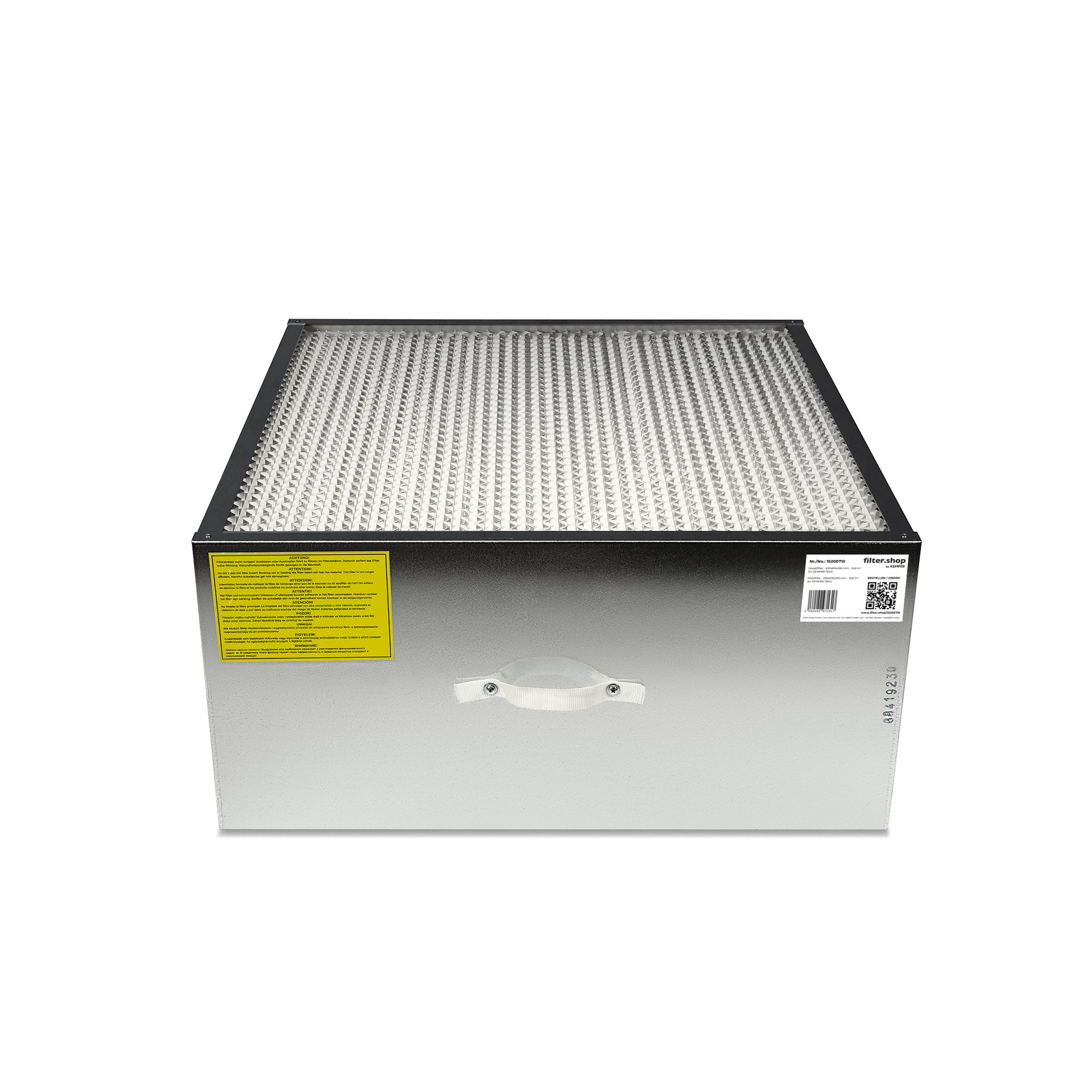 Filtre principal - 610x610x292 mm - 15,8 m² pour KEMPER Filter-Table 1090010