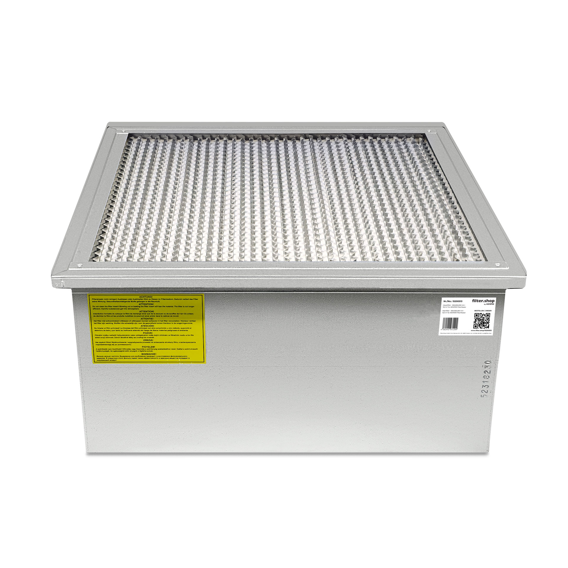 Filtre principal - 592x592x292 mm - 13,3 m² compatible avec KEMPER FilterMaster 21400