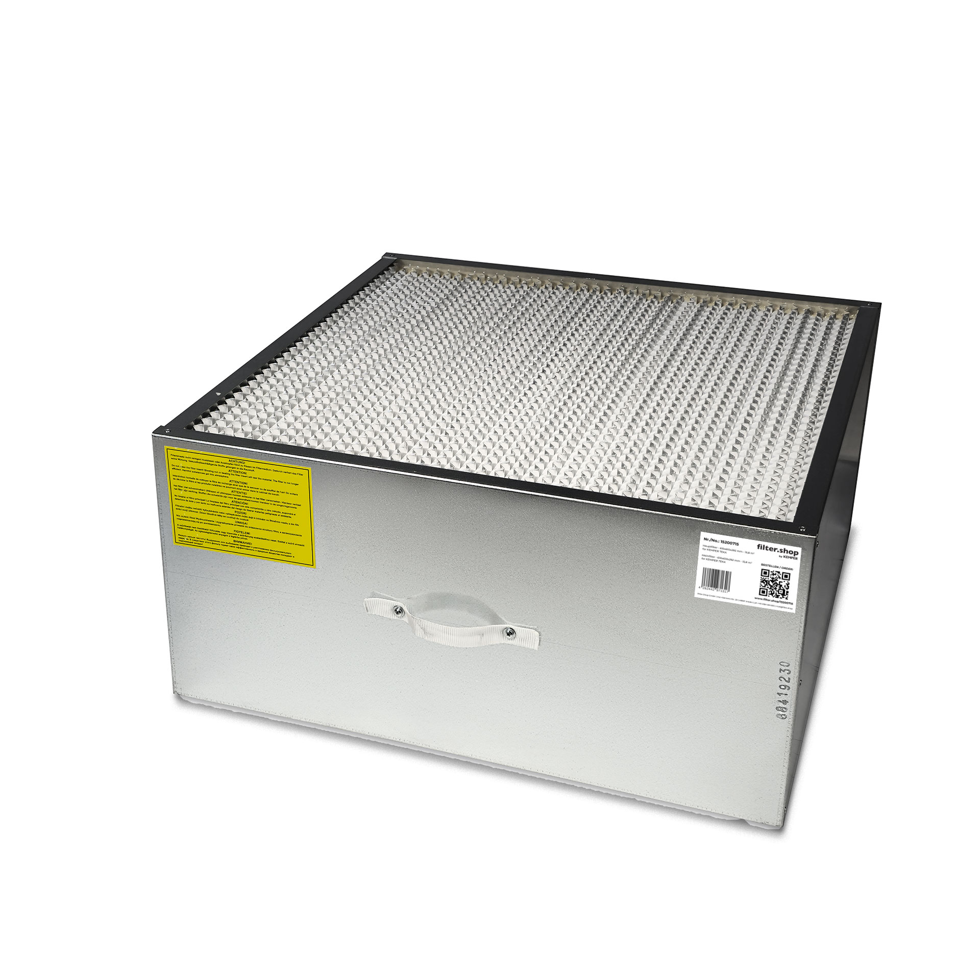 Filtre principal - 610x610x292 mm - 15,8 m² pour KEMPER Filter-Table 1090010