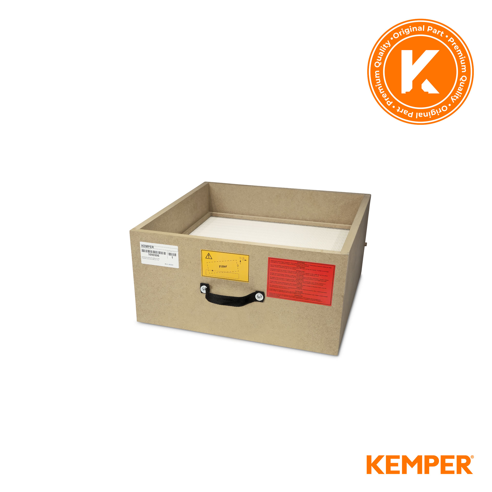 KEMPER 1090506 SmartMaster Filterkassette H13 - 13 m² Original 1090506 KEMPER SmartMaster Hauptfilter - 520x520x250 mm - speziell für Österreich - H13 - 13 m² - Glasfaservlies - passend für: KEMPER SmartMaster\r\n